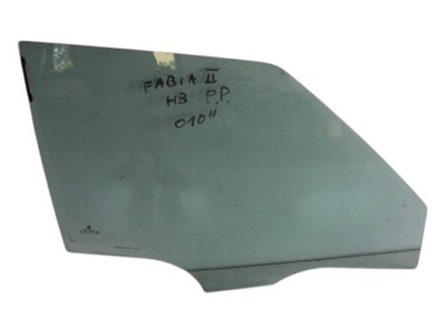 Стекло дверь правый перед skoda fabia ii 2010 rok фото №1