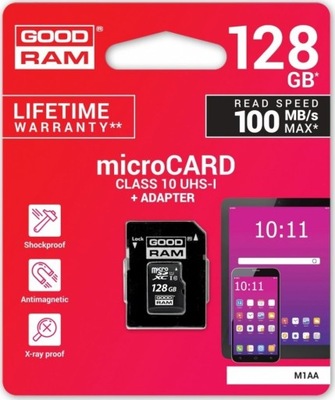 KARTA PAMIĘCI GoodRam MicroSDXC 128GB C10