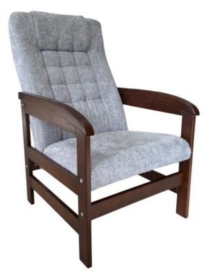 Pikowany Fotel LUX Jasny Szary - DARMOWA DOSTAWA!!!