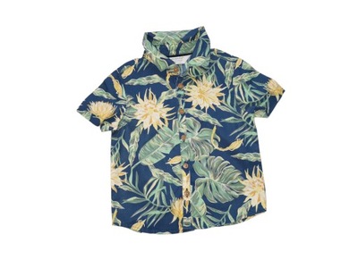 PRIMARK* Hawajska Bawełniana Koszula krótki rękaw 86 cm