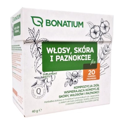 Bonatium Włosy, skóra i paznokcie fix Herbatka ziołowa, 20 szt