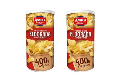 2x400g AMICA ELDORADA wiaderko chipsów Włoskie