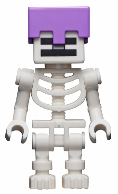 LEGO min065 Skeleton with Cube Skull NOWA