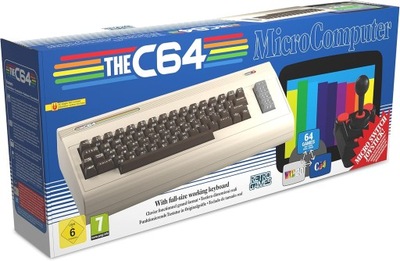 The C64 Full-sized COMMODORE 64 konsola retro + 64 gry + joystick