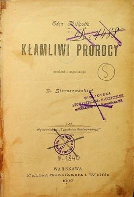 Kłamliwi prorocy 1900 r