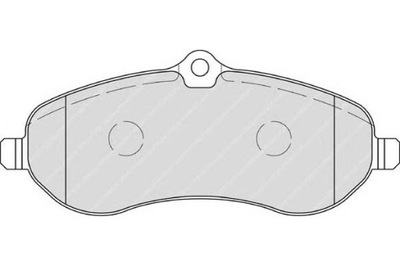 Ferodo гальмівні колодки гальмівні citroen перед jumpy scudo фото №1