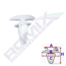 Клипса уплотнители toyota 10 szt фото №1