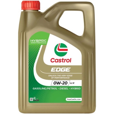 CASTROL EDGE МАСЛО SILNIKOWY 0W-20 LL IV K7 4L