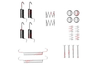 QUICK BRAKE SET ASSEMBLY PADS BRAKE MANDO HYUNDAI GETZ  