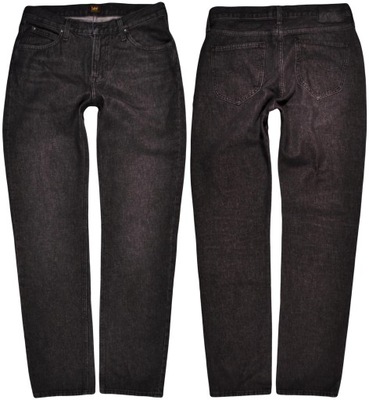 LEE spodnie SLIM grey REGULAR jeans _ W30 L32