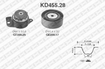 SNR KD455.28 SNR ГРМ КОМПЛЕКТ. Z РЕМНЕМ