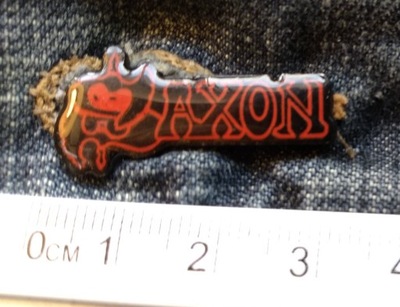 SAXON heavy metal rock pin metalowy