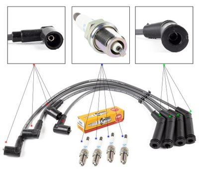 ПРОВОДА + СВЕЧИ NGK HYUNDAI I10 I 1 1.1 07-13