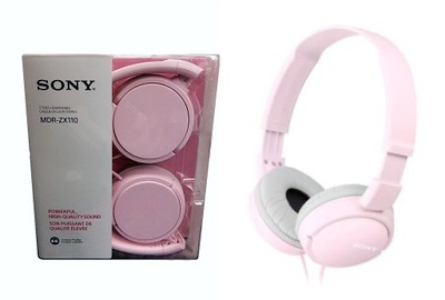 SŁUCHAWKI SONY MDR-ZX110 różowe