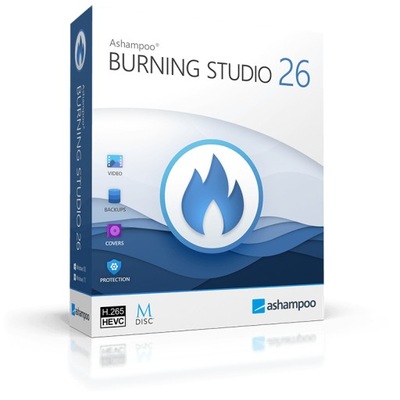 Program Ashampoo Burning Studio 26 nagrywanie płyt CD DVD