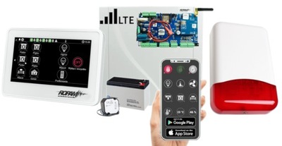 ZESTAW SYSTEM ALARMOWY ALARM DO DOMU ROPAM WI-FI 7 CZUJEK SMS APP POLSKI
