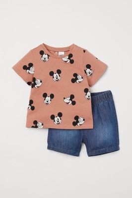 H&M KOMPLET 2 PAK MYSZKA MIKI MICKEY 80