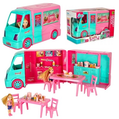 SAMOCHÓD DLA LALEK KAMPER FOOD TRUCK