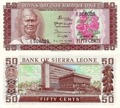 # SIERRA LEONE - 50 CENTÓW - 1984 - P-4 - UNC