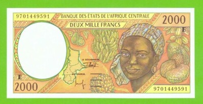 KAMERUN C.A.S. 2000 FRANCS 1997 P-203Ed UNC