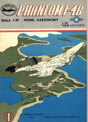 MODEL KARTONOWY 1 PHANTOM F-4B 1:33