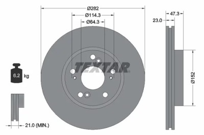 92128400 DISKU HAM. HONDA CIVIC/CR-V/STREAM 