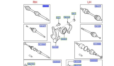 Привідний вал передня права / / 2.0ecoboost powershift фото №1