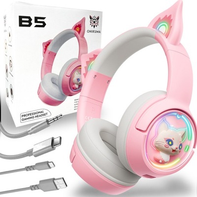Słuchawki gamingowe ONIKUMA B5 Różowe
