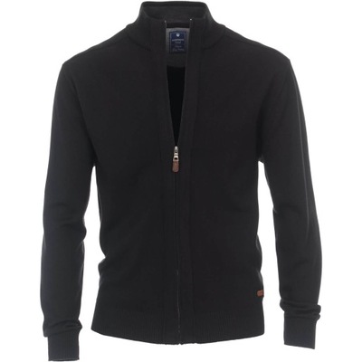 sweter męski rozpinany Redmond 68190 czarny XL