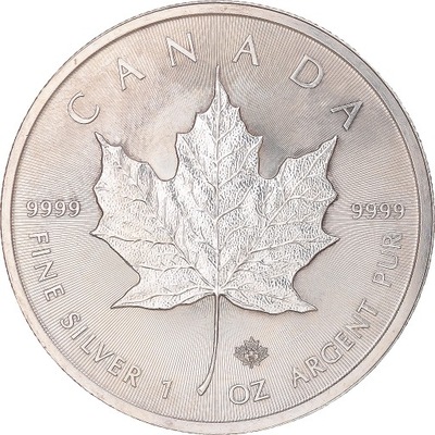 Moneta, Canada, Elizabeth II, Maple Leaf, 5 dollar