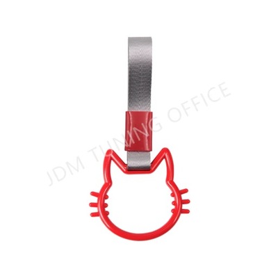 JDM Accessories Cat Tsurikawa Ring Handle Hand Strap Loops Bumper Bu~55120 