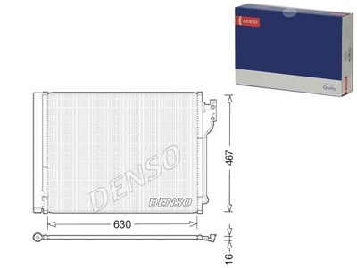 КОНДЕНСАТОР КОНДИЦИОНЕРА BMW 5 F10 5 F11 2.0 10.10-02.17 DENSO