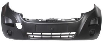 Бампер передній renault master '10-'19 чорний фото №1