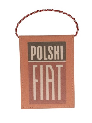 Proporczyk Polski Fiat 126p 125p emblemat znaczek