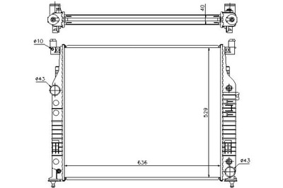 РАДИАТОР ДВИГАТЕЛЯ NISSENS 1645000003 1645000303 A1