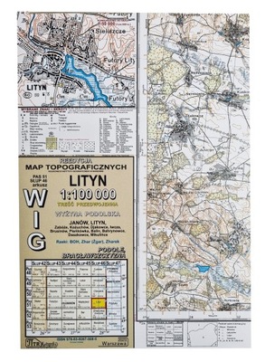 Mapa WIG Lityn pas 51 słup 46