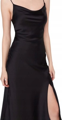 Sukienka Trendyol czarna długa satynowa r. 42 XL