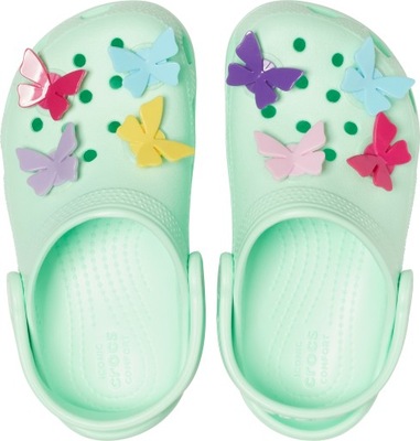 Crocs 206179 Butterfly Charm Clog J2 33-34