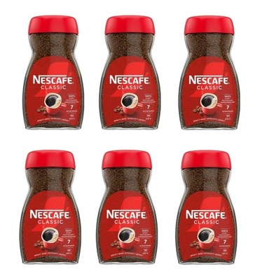 Kawa rozpuszczalna Nescafe Classic 6 x 200g