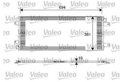 РАДІАТОР КОНДИЦІОНЕРА VALEO 817689 ДЛЯ NISSAN, OP