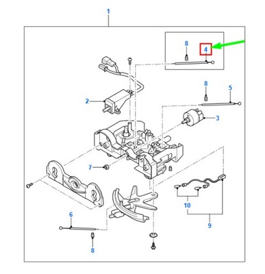 Ford ranger mk2 heater температура regulation кабель rhd 1504885 original фото №1