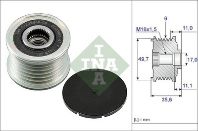 SANKABA GENERATORIAUS INA 535 0086 10 