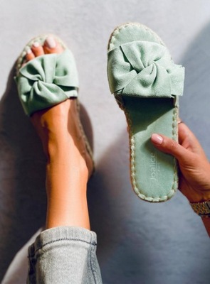 Klapki espadryle BAINA GREEN 37