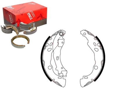 Trw gs8474 набор колодка тормозных фото №1