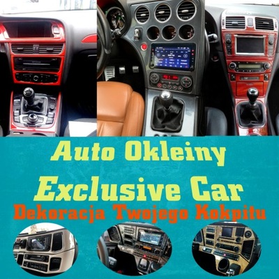 CHEVROLET TRAIBLAZER OKLEINY DASH PANEL DÉCOR STICKERS WOOD 3D CARBON DASH PANEL  