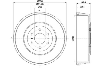 HELLA BEBNY DE FRENADO 2SZT. ALASKAN NAVARA PLATFORM CHASSIS D23 NP300  