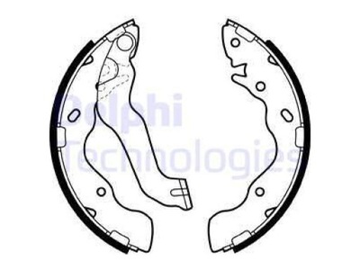 Гальмівні колодки гальмівні kpl. delphi ls1953 фото №1