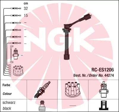 RC-ES1206/NGK ACCIONAMIENTO DE ARRANQUE NGK 44274  