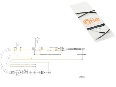 Cofle трос гальма ручного land rover freelander фото №1