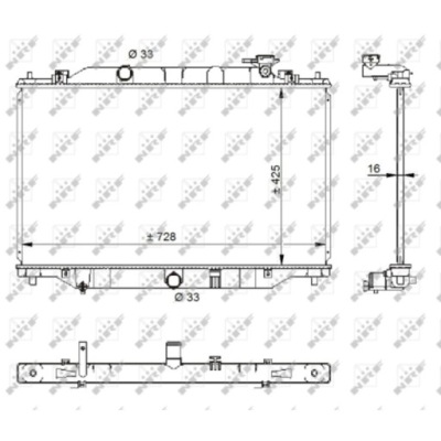 Радиатор воды mazda cx-5 11-17 фото №1